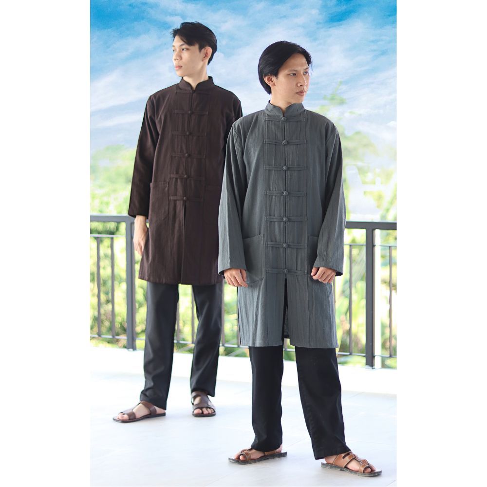 RaanPahMuang กังฟูไทเก็กแมนดาริน เรเนซองส์ เครื่องแต่งกาย เสื้อแจ็คเก็ต เนื้อผ้าฝ้าย