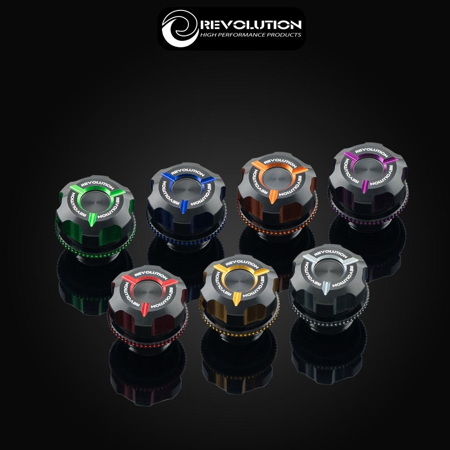 ฝาปิดน้ำมันเครื่อง ลาย3ขีด ทูโทน REVOLUTION FORZA-350/ADV-350