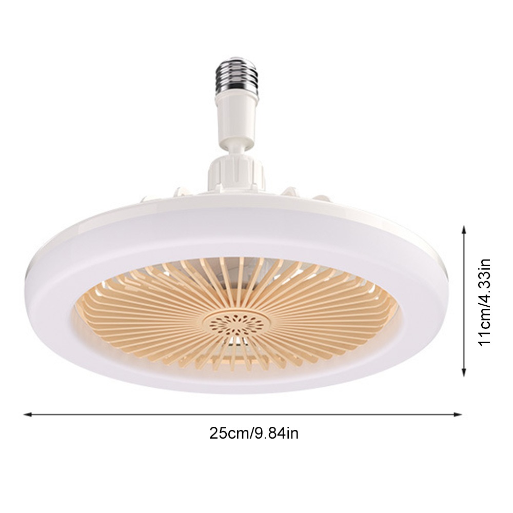 พัดลมโคมไฟ ไฟเพดาน พัดลม E27 โคมไฟเพดาน LED พร้อมหลอดไฟ โคมไฟพัดลม LED Bulb Light หลอดไฟในบ้าน 30W - รูปที่ 5