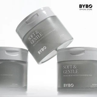 [TRIPLE SET] BYBO SOFT & GENTLE MICELLAR SENSITIVE CLEANSING PAD 250G เซนซิทีฟ ไมเซลลาร์ คลีนซิ่ง เเพด