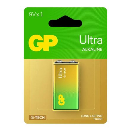 ถ่าน 9V GP Ultra Alkaline 9V ถ่าน GP อัลตร้า อัลคาไลน์ 9V ของบริษัท GP แท้ 100%