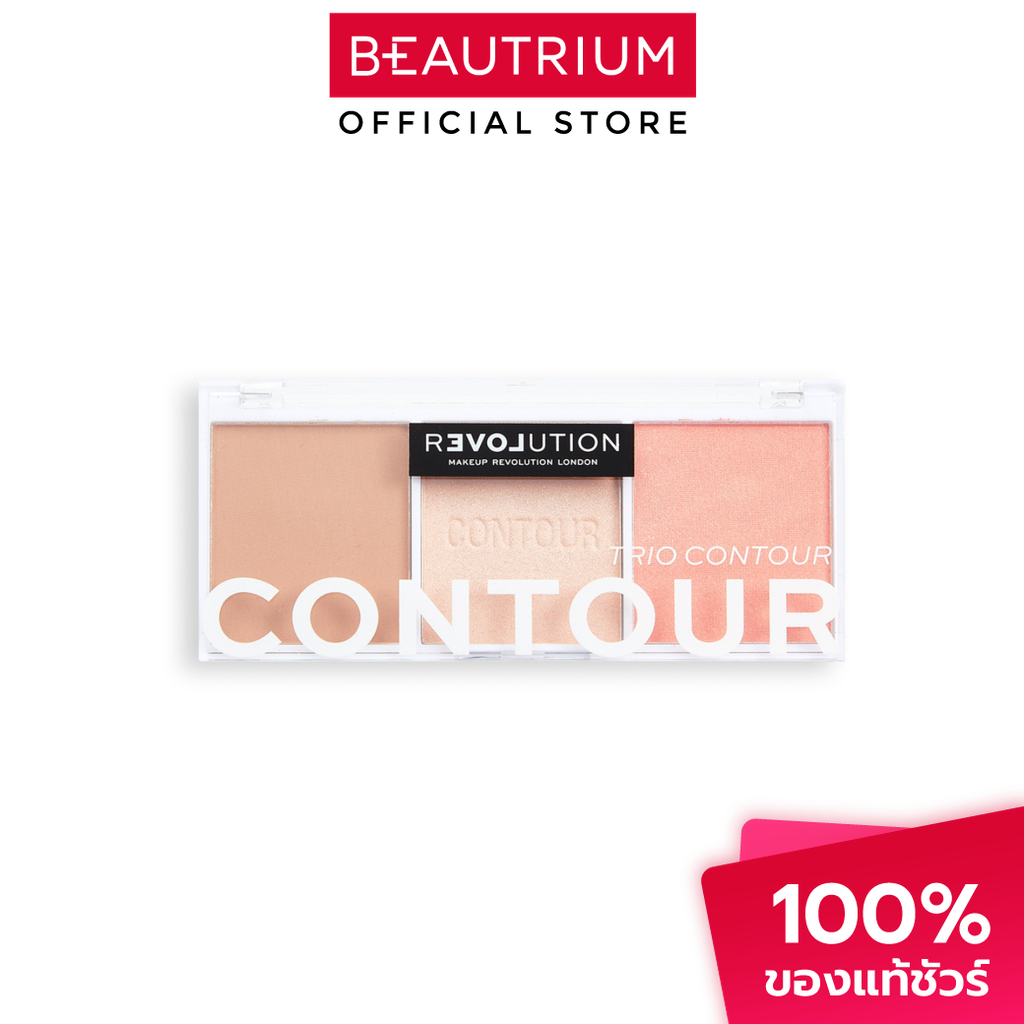 RELOVE By Revolution Trio Contour Palette Sugar พาเลทคอนทัวร์ 6g