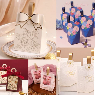 A009 A015 พร้อมส่ง!(แพค5ใบ+ห่วง) ถุงกระดาษใส่ของขวัญ ของชำร่วย ขนม น่ารักมากกก
