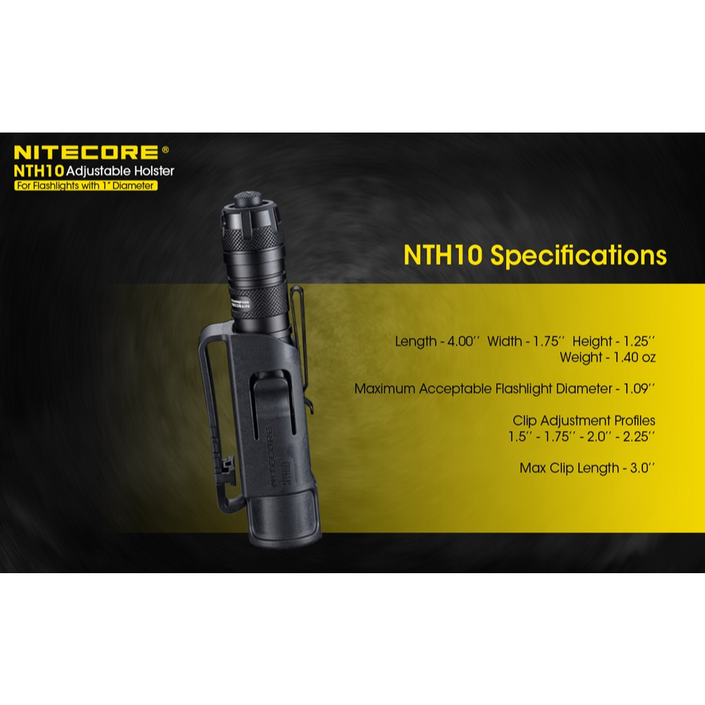 ซองไฟฉาย NITECORE NTH10 ร้อยข็มขัด รูปที่ 3