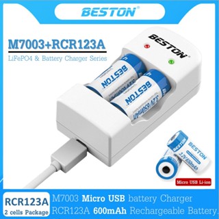 พร้อมส่ง!!! BESTON Li-ion CR123A 3.2V 600mAh จำนวน 2 ก้อน พร…