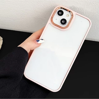 Silicone ชุบด้วยไฟฟ้าเคส For iPhone 13 11 15 16 14 Pro Max 12 7 8 Plus XR X Xs SE 6s 15promax 16promax เคสโทรศัพท์มือถือ