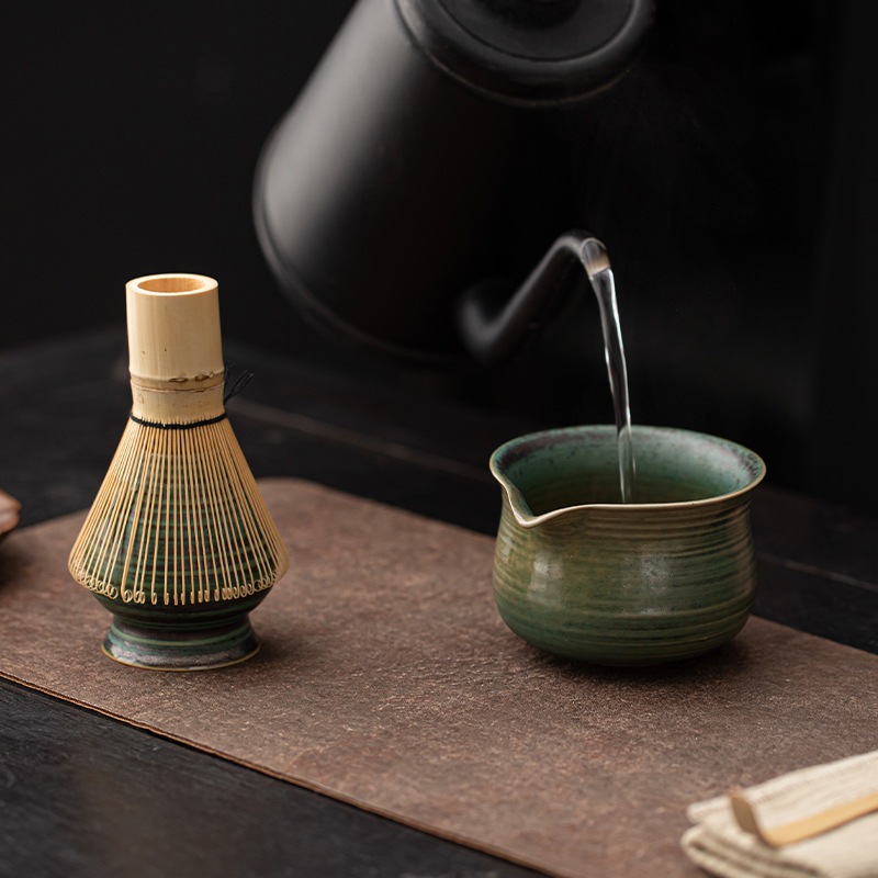 Matcha bowl 4ชิ้น ชามชงมัทฉะ ชามชงชา ถ้วยชงชามัทฉะ ญี่ปุ่น เซรามิค อุปกรณ์ชงมัทฉะญี่ปุ่น  300ml+ที่ใส่แปรงชา - รูปที่ 5