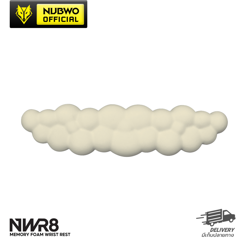 Nubwo แผ่นรองข้อมือรูปก้อนเมฆ น่ารัก วัสดุเมมโมรี่โฟม พร้อม Anti-Slip ป้องกันการลื่นขณะใช้ รุ่น NWR8 - รูปที่ 3