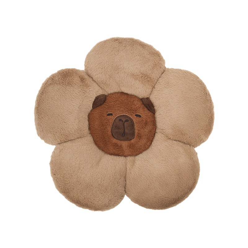 Capybara พนักพิงศีรษะรถยนต์, การ์ตูน Comfort Car Seat ตกแต่ง, ตกแต่งภายในรถตุ๊กตาน่ารักสีน้ําตาล เบาะรองนั่งเบาะหลัง - รูปที่ 7