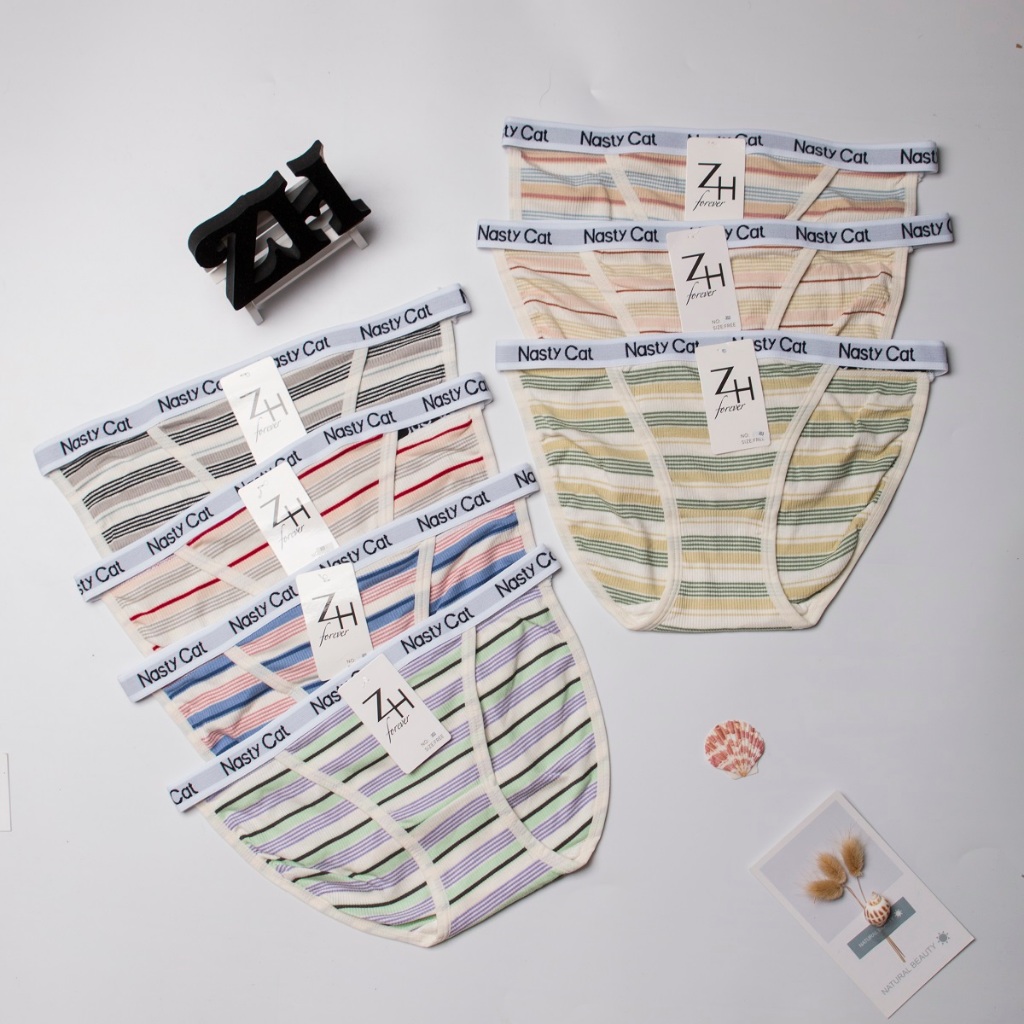 zh-forever.303 กางเกงชั้นใน ผู้หญิงลายทาง