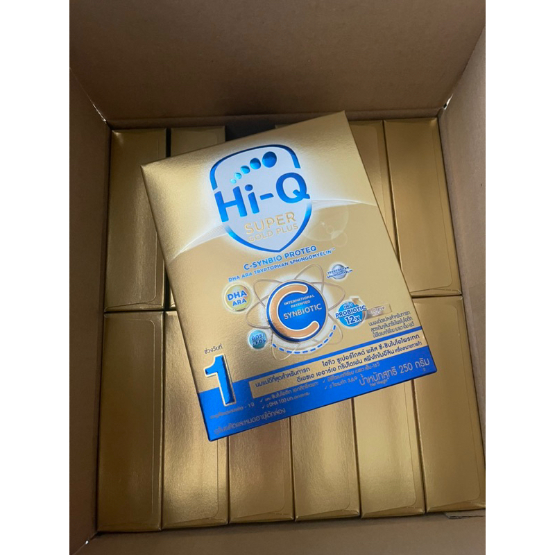 hiq supergold plus-c สูตร1 ยกลัง 12 กล่อง 3000 g