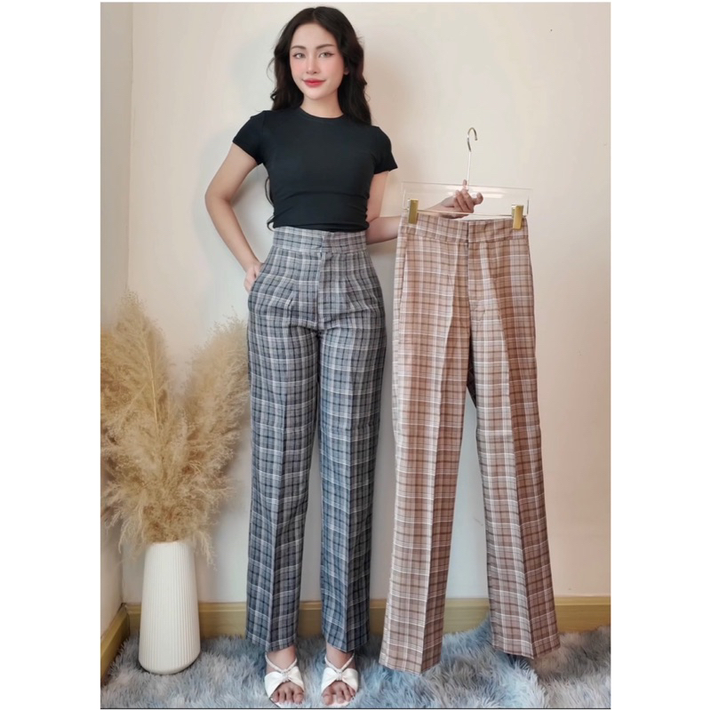 กระบอกเล็กเอวสูง สกอตพิมลาย กระเป๋าข้าง s-xl ยาว 39 นิ้ว | New collection