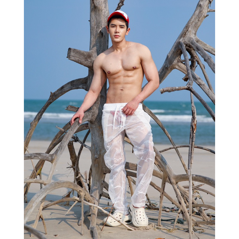 BW01(beach wear) กางเกงชายหาดขายาว Awesome sport
