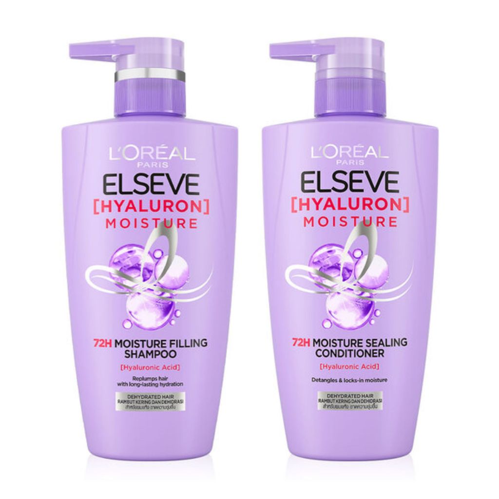 L'ORÉAL PARIS Elseve Hyaluron Moisture 72h Moisture Filling Shampoo แชมพู 410ml/280ml