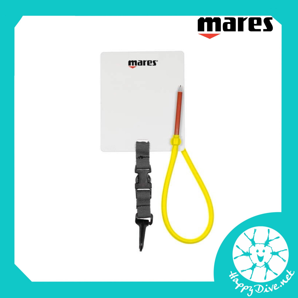 Mares Diving Board Slate w. Quick Connect - กระดานเขียนใต้น้ำ มีดินสอและตัวเกี่ยว BC