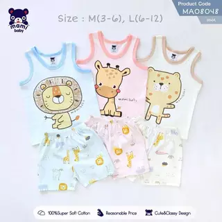 Mami baby ชุดเซ็ต เสื้อกล้าม + กางเกงขาสั้น 3-6M 6-12M