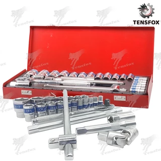 Tensfox ชุดเครื่องมือ เครื่องมือช่าง ประแจ CR-V ชุดบล็อค 24 ชิ้น ด้วยเทคโนโลยีจากประเทศเยอรมันนี ไม่เป็นสนิม ทนทาน