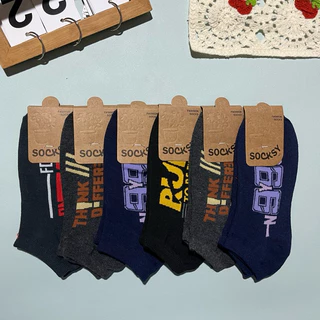 SOCKSY ถุงเท้าข้อสั้น คละลายสีเข้ม ใส่ทำงาน ขนาด free size ใส่ได้ทั้งผู้หญิงและผู้ชาย