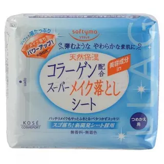 [พร้อมส่ง]KOSE Softymo Removal Sheets, 52 sheets แผ่นเช็คเครื่องสำอางค์ ยี่ห้อ KOSE SOFTYMO จากญี่ปุ่น 1 ห่อ มี 52 แผ่น