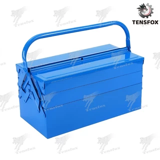 Tensfox กล่องใส่อุปกรณ์ช่าง Tool Box ที่เก็บเครื่องมือ กล่องเก็บเครื่องมือ ขนาด14นิ้ว 2/3 ชั้น (สีน้ำเงิน) พร้อมหูหิ้ว