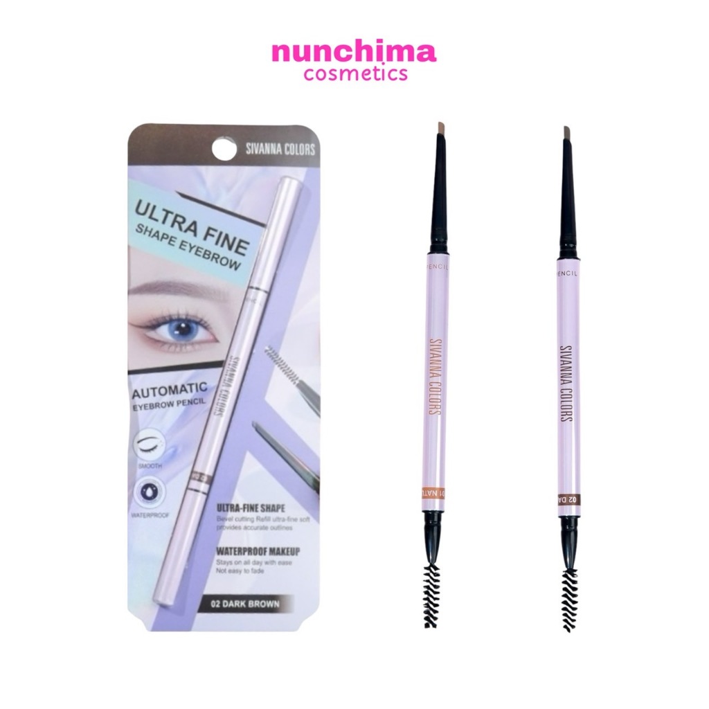 ES8019 Sivanna Colors Ultra Fine Shape Eyebrow ซีเวนน่า คัลเลอร์ส อัลตร้า ไฟน์ ชาร์ป อายบราว ดินสอเขียนคิ้ว