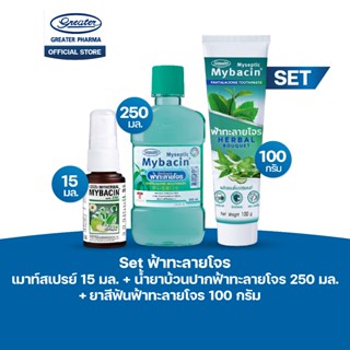Set ฟ้าทะลายโจร (เมาท์สเปรย์15 ML + น่้ไยาบ้วนปากฟ้าทะลายโจร…