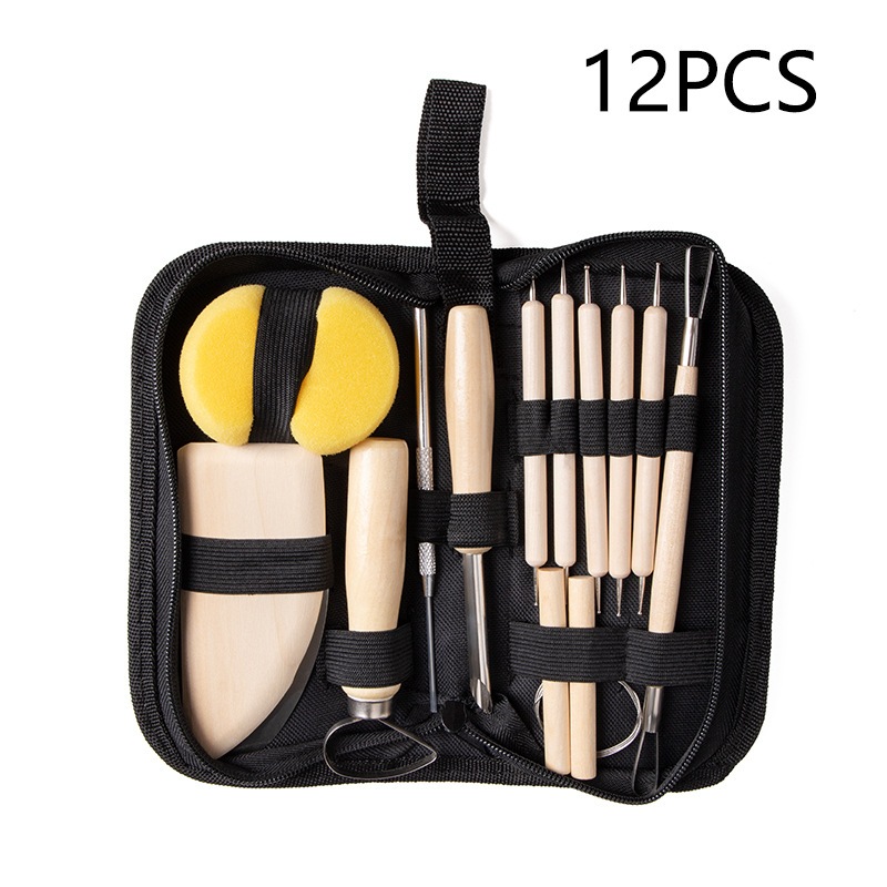 เครื่องมือปั้น 8/11/24/35/36/51 ชิ้น ใช้ปั้นดินเหนียว งานเครื่องปั้นดินเผา สร้างโมเดล ดินน้ำมัน แกะสลักไม้ แกะโฟม โพลิเม - รูปที่ 4