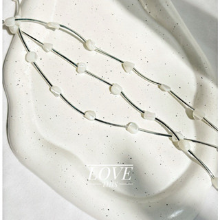 สร้อยคอ handmade มินิมอล ลูกปัดเปลือกหอยสีขาว เพิ่มความมีสไต…