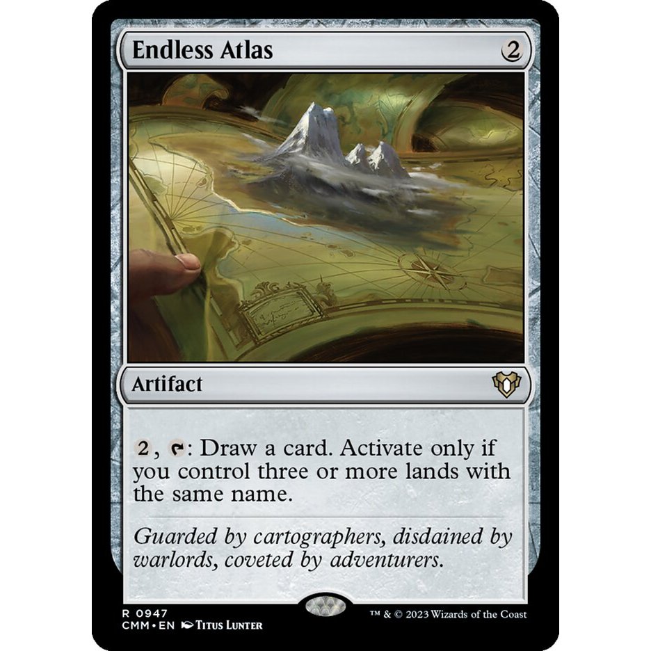 Endless Atlas CMM Commander Masters การ์ด Magic the Gathering [MTG] ของแท้