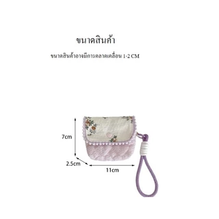 พร้อมส่ง🇹🇭 A059 กระเป๋าใส่กล้อง CCD กระเป๋าใส่AirPods ขนาดเล็ก ผลิตจากผ้าฝ้ายแท้ มาพร้อมสายห้อย