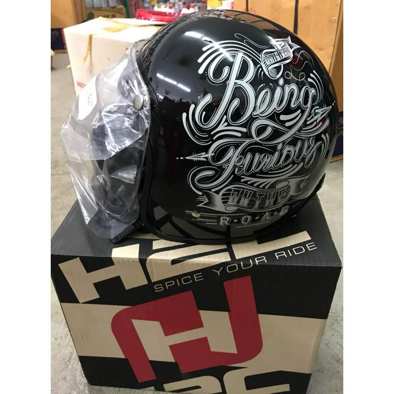 หมวกกันน็อคh2c Honda สีดำ ไซร์ L