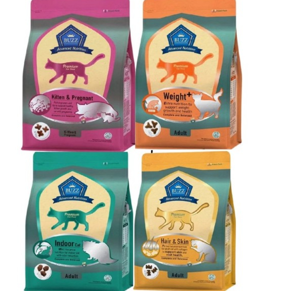 [1kg] Buzz Advanced อาหารแมวบัซซ์บาลานซ์พลัส Advanced Nutrition ขนาด 1kg*โปรดอ่านรายละเอียดก่อนสั่งซื้อ