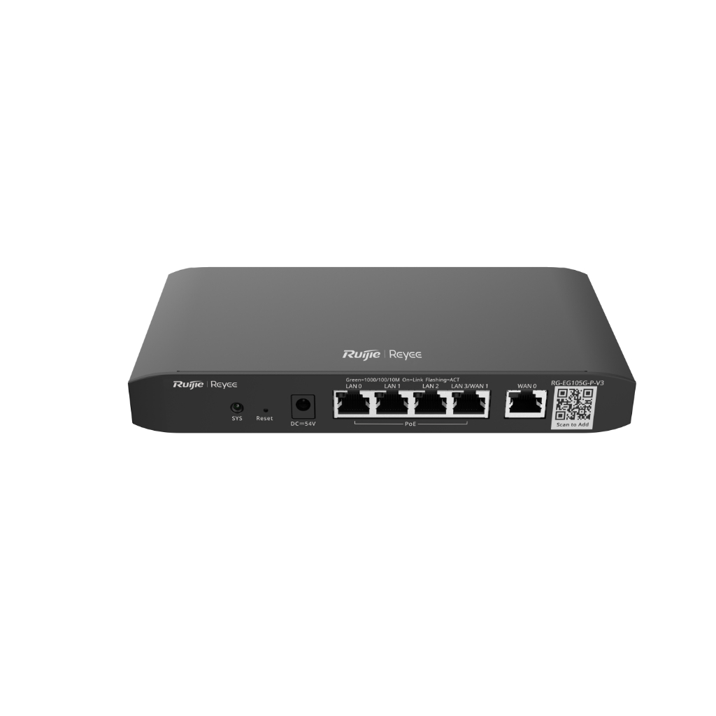 RG-EG105G-P-V3 Reyee Cloud Managed PoE Router Ruijie