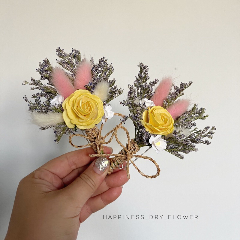 พร้อมส่ง!! 💛 เข็มกลัดติดอกโทนสีเหลืองมาแล้วค่าา