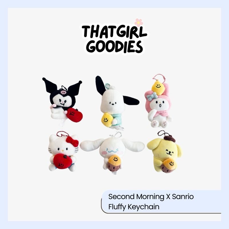 พร้อมส่ง | Sanrio x Second Morning Fluffy Key Chain