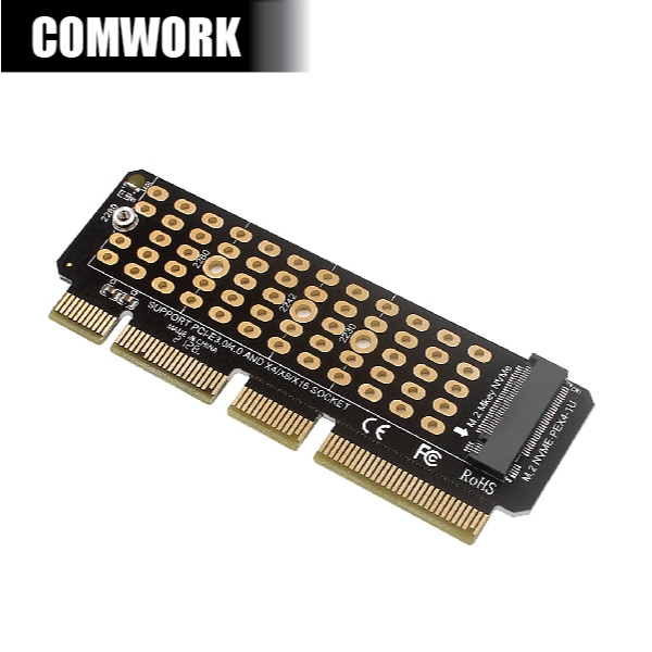 การ์ดแปลง PCIe X4 X8 X16 to M.2 NVMe Gen4 Gen3 4.0 3.0 1U ADAPTER M2 SSD HARDDISK ฮาร์ดดิสก์ M KEY