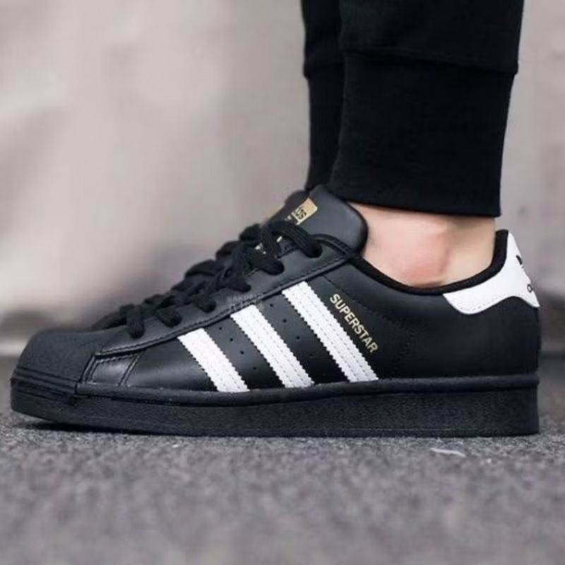 รองเท้า Adidas Super Star Black ใส่ได้ทั้ง ชาย หญิง [ ของแท้💯 พร้อมส่ง ]
