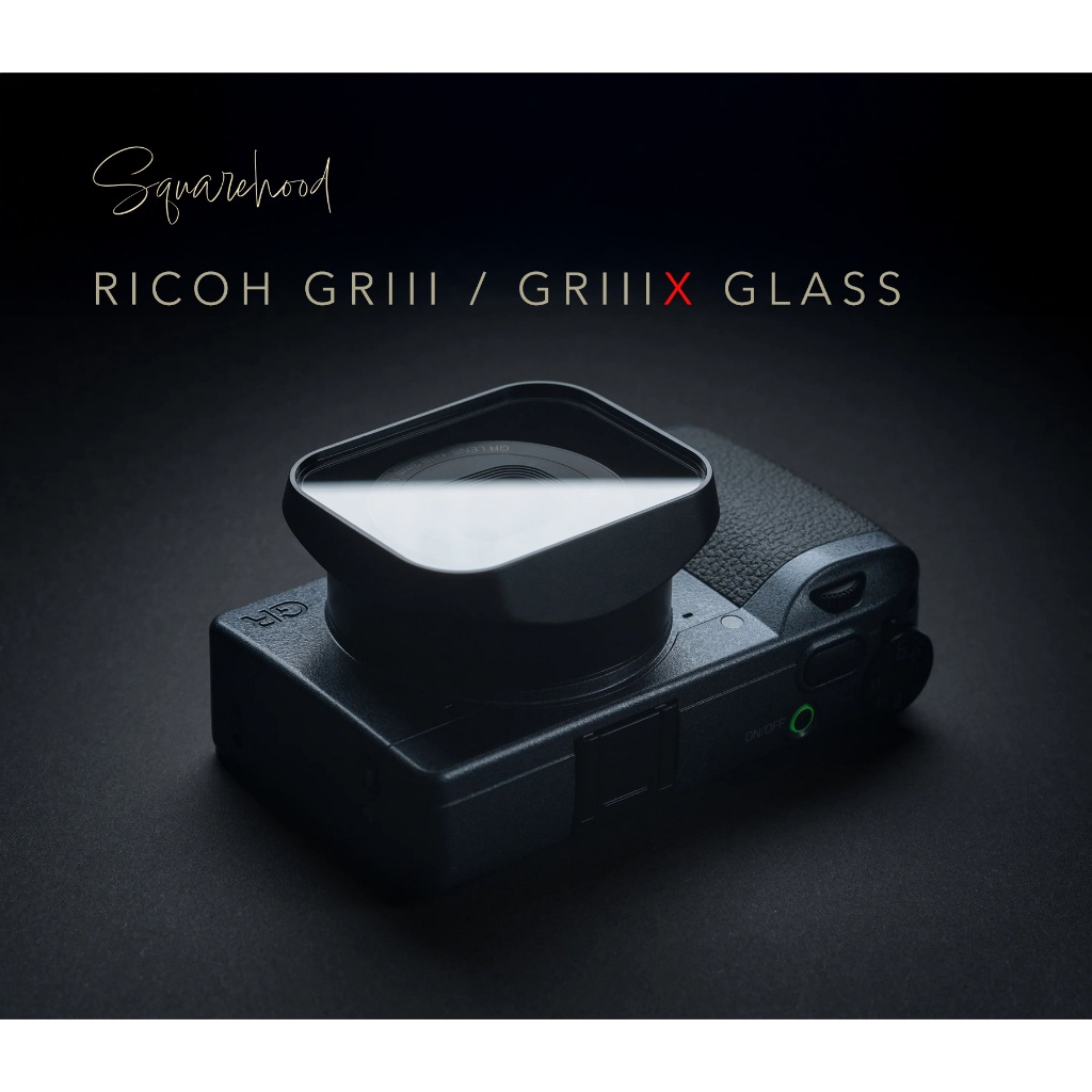 Squarehood Ricoh GRIII / GRIIIX Glass Clear เลนส์ฮูด Ricoh GR3 GR3X