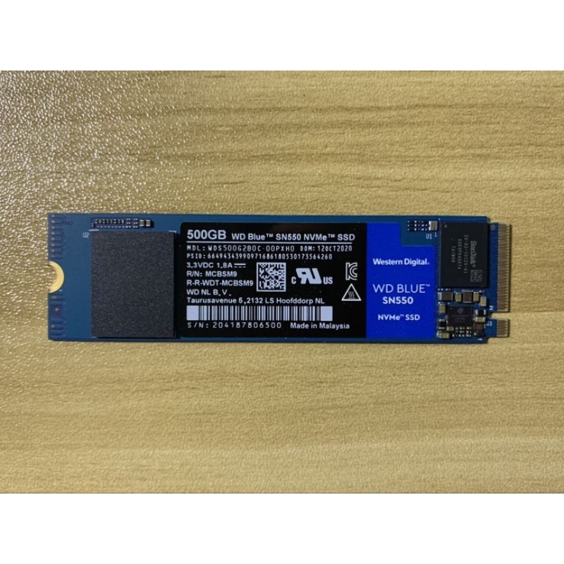 WD BLUE SN550 500GB NVMe