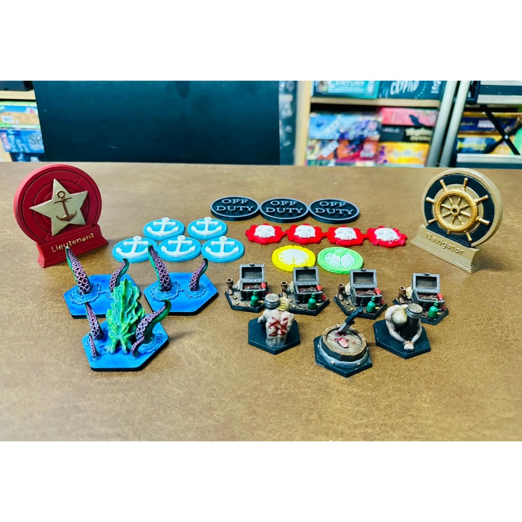 [Plastic] Feed the Kraken Board Game (EN/TH): Deluxe Token Set - ชุดอัพเกรดโทเค่นสำหรับเกมคนคลั่งสัง