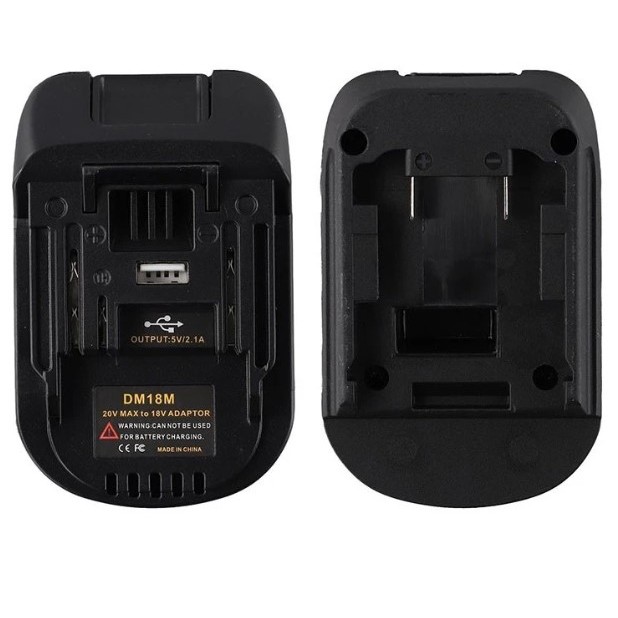 Amazz - ส่งจาก กทม. DM18M อะแดปเตอร์แปลงแบต dewalt และ milwaukee เป็น makita