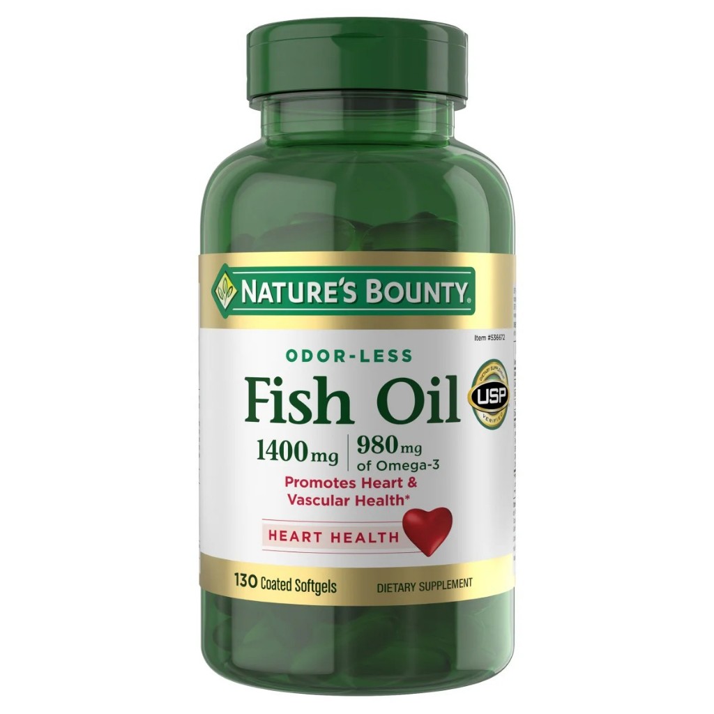 (Exp.03/2028)Nature's Bounty Fish Oil 1400 mg, 130 เม็ดซอฟต์เจล