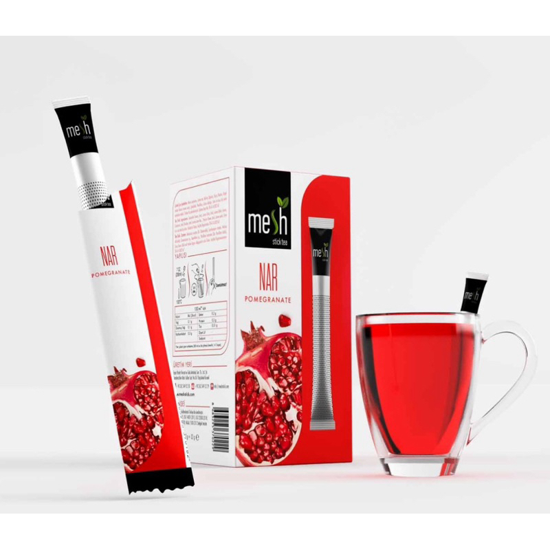 Mesh stick Pomegranate Tea ชาทับทิม พร้อมดื่ม 16 ซอง