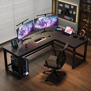 โต๊ะทำงาน โต๊ะคอมพิวเตอร์เข้ามุม สไตล์ทันสมัย L-shape working desk พื้นที่กว้าง ใช้งานได้หลากหลาย วัสดุไม้คุณภาพดี