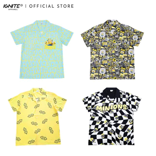 [พร้อมส่ง] IGNITE MINIONS APPAREL เสื้อฮาวายมินเนียน สินค้าลิขสิทธิ์แท้