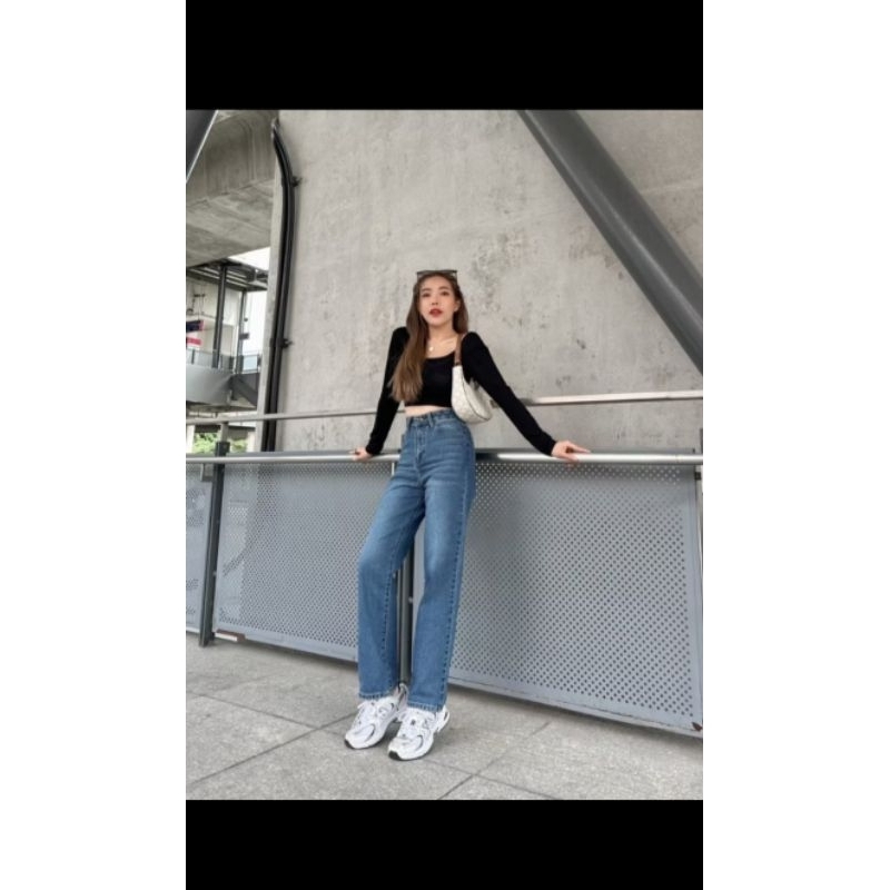 มือสอง ส่งฟรี 📌0SR036/SR037 ยีนส์SARAN ทรงกระบอกกลางแม่แอน