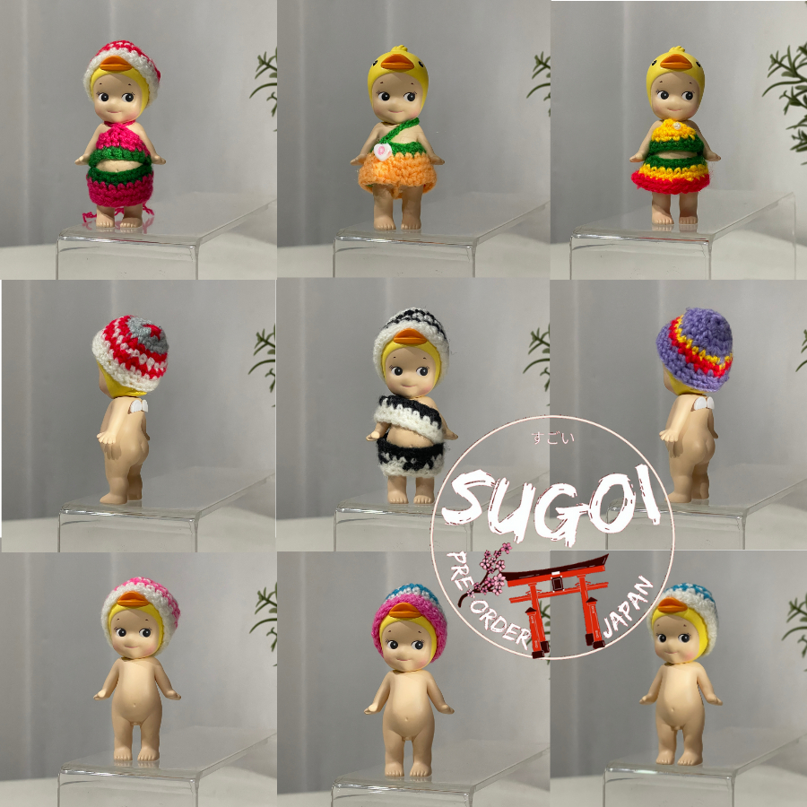 (ถักมือ 100%) ชุดไหมพรม SONNY ANGEL (เฉพาะชุด) HIPPERS Sonny angel hippers animal series