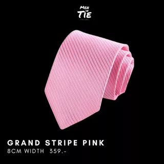 MEN IN TIE เนคไทแบบผูกเอง หน้ากว้าง 8cm รุ่น Grand Stripe Collection