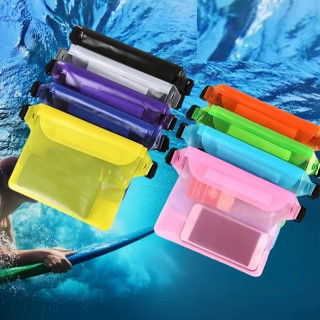 (B326#)ซองกันน้ำคาดเอว กันน้ำ ถุงกันน้ำ ซองโทรศัพท์ ซองมือถื…