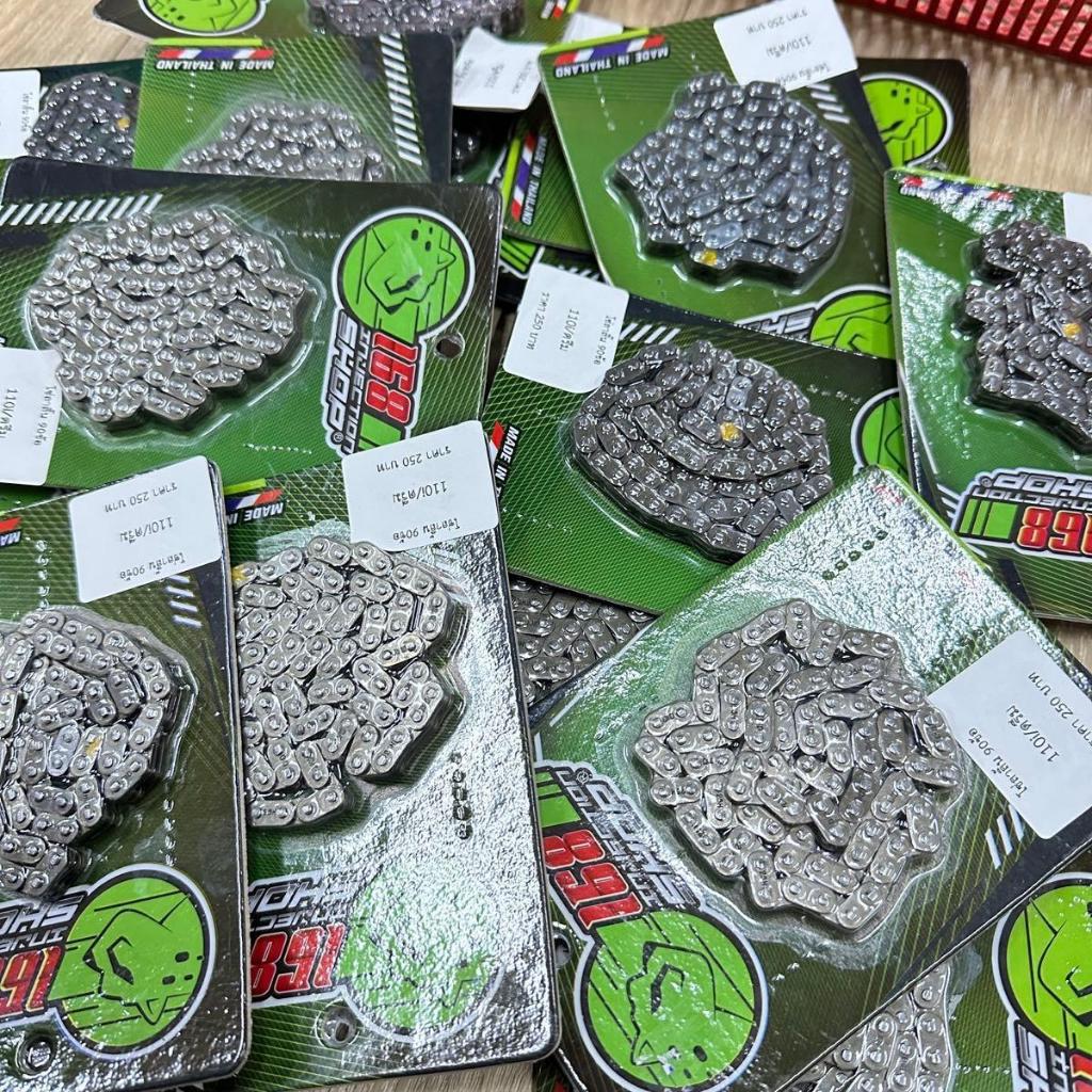 โซ่ลาวริ้นซัฟเสียง งานช่างกอ168SHOP ยาวเท่าเดิม ใส่รถเวฟ